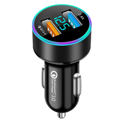 USB Car Charger Input 12V/24V Output QC3.0 Super Pd